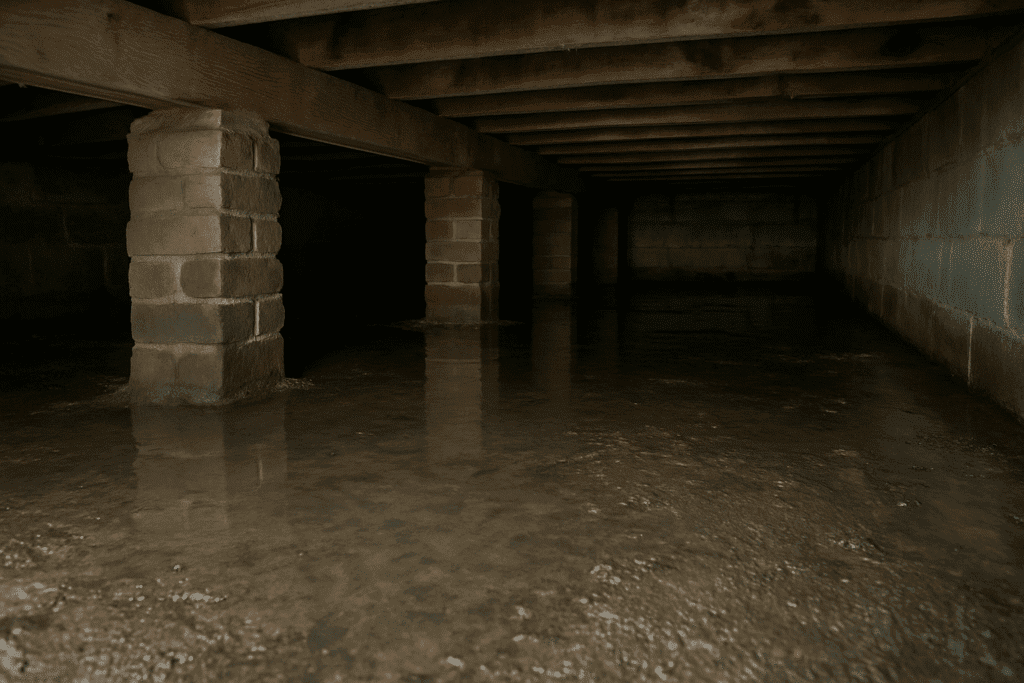 water in kruipruimte isolatie